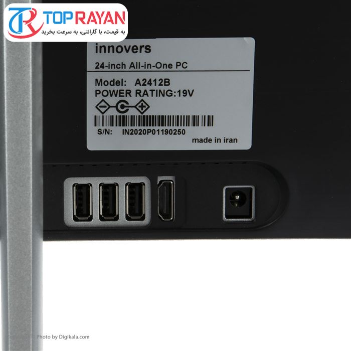 کامپیوتر آماده 24 اینچی اینوورس مدل A2412W پردازنده Core i7 8700 رم 8GB حافظه 1TB گرافیک intel - 7