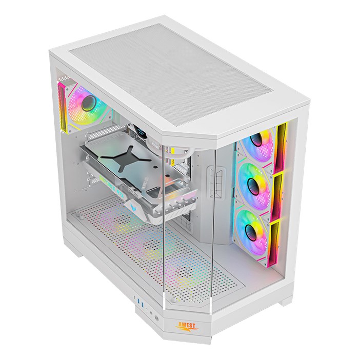 کیس گیمینگ سفید اوست مدل GT-AQ1-MW - 4