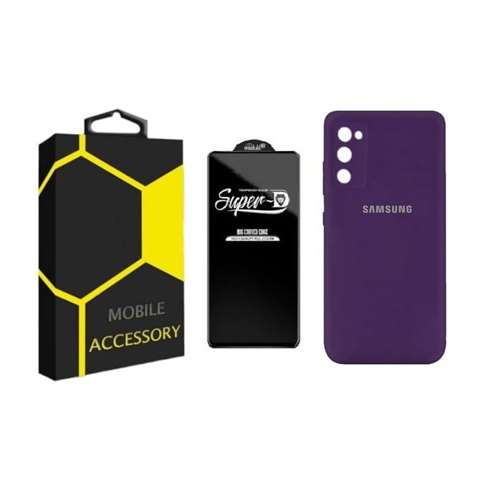 کاور silicone مناسب برای گوشی موبایل سامسونگ Galaxy S20 fe به همراه محافظ صفحه نمایش - 2