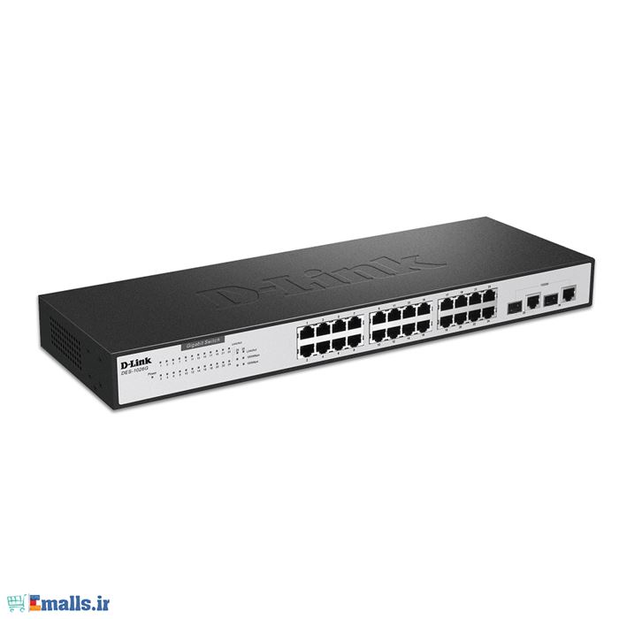 سوییچ 24 پورت مگابیتی، غیر مدیریتی و رکمونت دی-لینک مدل DES-1026G با دو پورت گیگابیتی - 8