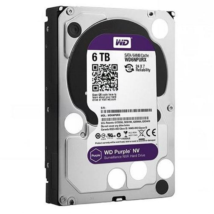 هارددیسک اینترنال وسترن دیجیتال سری NV Purple مدل WD6NPURX ظرفیت 6 ترابایت - 4