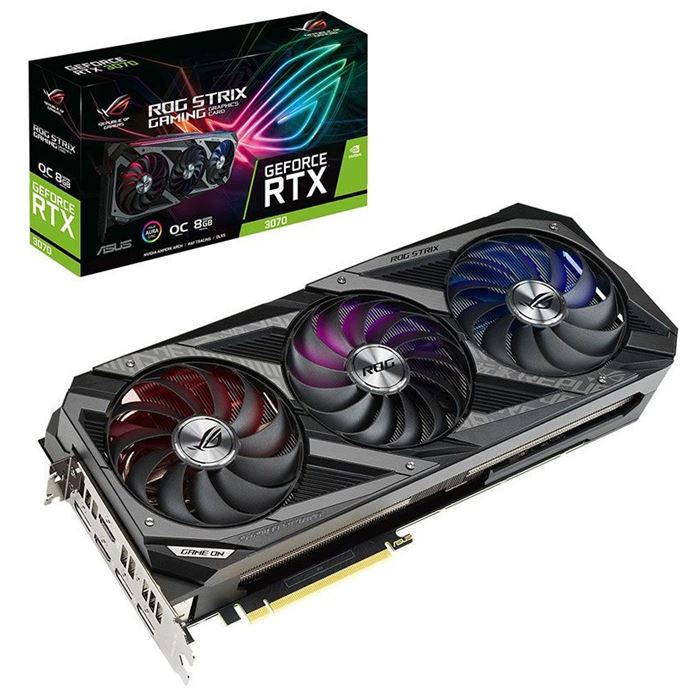 کارت گرافیک ایسوس ROG STRIX GeForce RTX 3070 O8G LHR GAMING