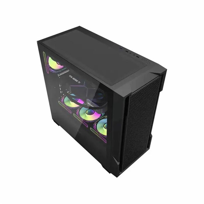 کیس کامپیوتر گیمینگ دارک فلش مدل DS900 Mesh ATX Black - 6