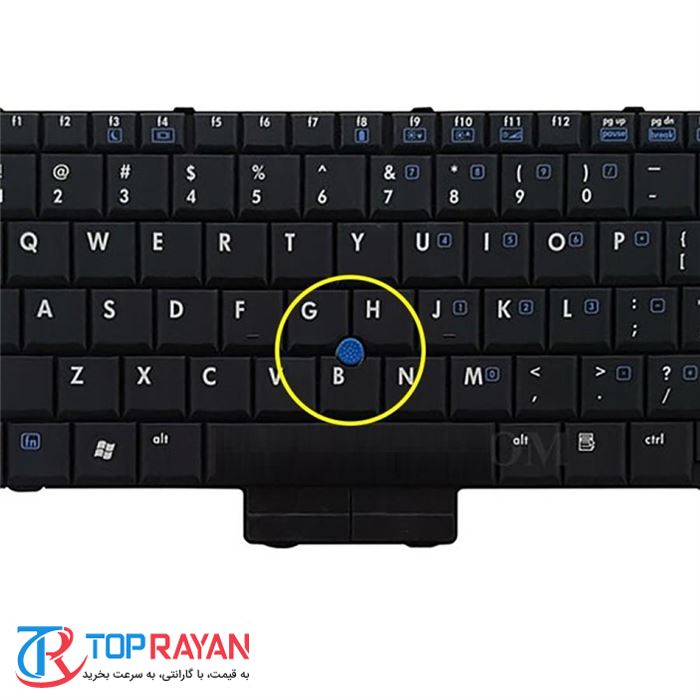 کیبورد لپ تاپ اچ پی Compaq ۲۵۱۰ مشکی با ماوس - 4