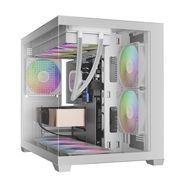 Gamdias AURA GC10M WH ARGB Micro-Tower Gaming Computer Case