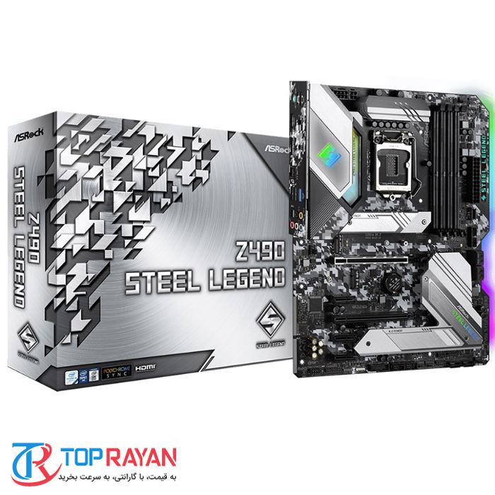 مادربرد ازراک مدل Z490 Steel Legend سوکت 1200 - 2