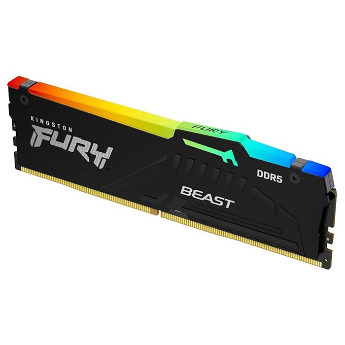 رم کینگستون مدل FURY Beast RGB با ظرفیت 32 گیگابایت فرکانس 6000 مگاهرتز تک کاناله