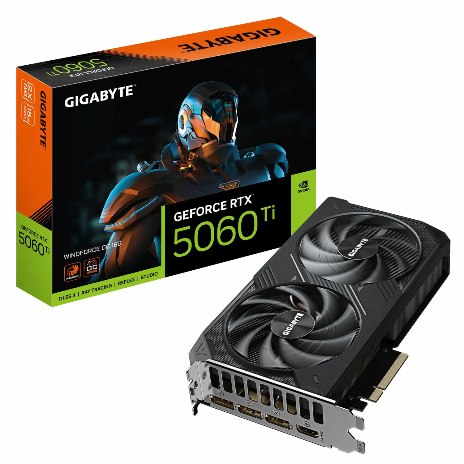 کارت گرافیک گیگابایت مدل GeForce RTX 5060 Ti WINDFORCE OC 16GB
