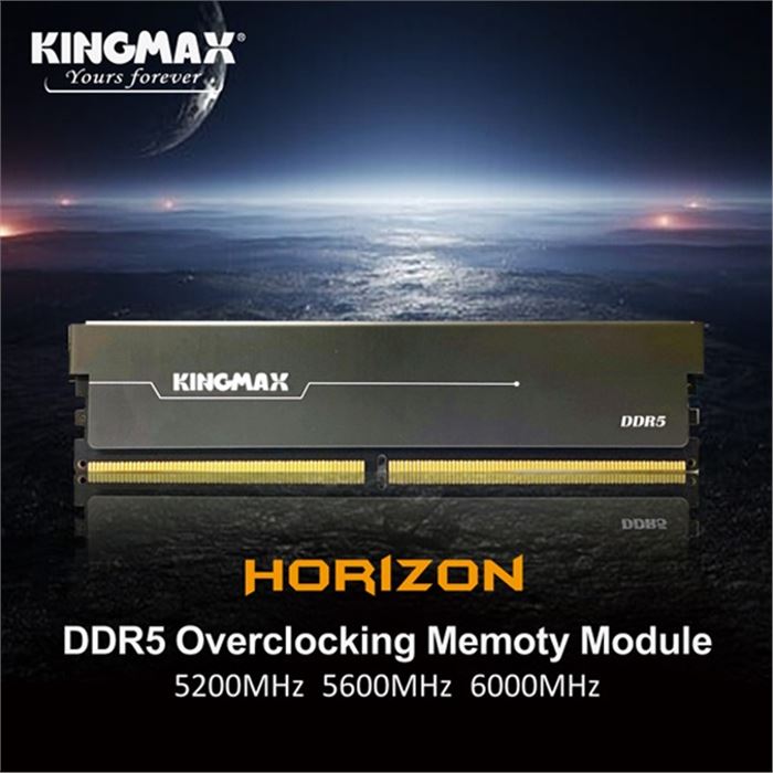 رم کامپیوتر DDR5 تک کاناله 6000 مگاهرتز CL38 کینگ مکس مدل HORIZON ظرفیت 16 گیگابایت - 3