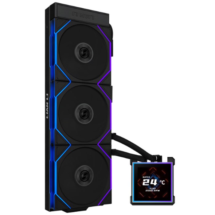 کولر پردازنده مایع لیان لی مشکی مدل Hydroshift II LCD-S 360TL AIO