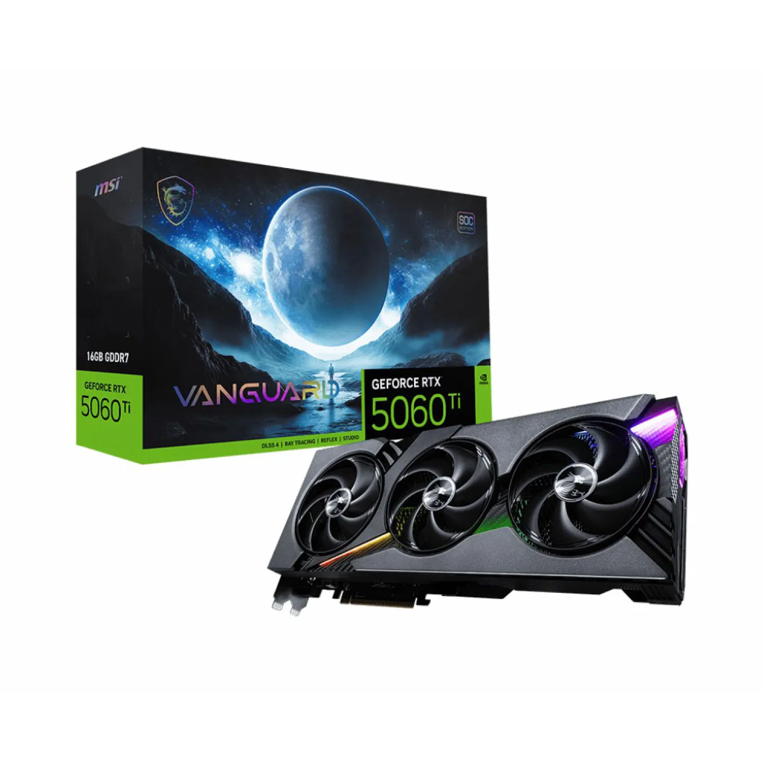 MSI GeForce RTX 5060 Ti 16GB VANGUARD SOC Graphics Card