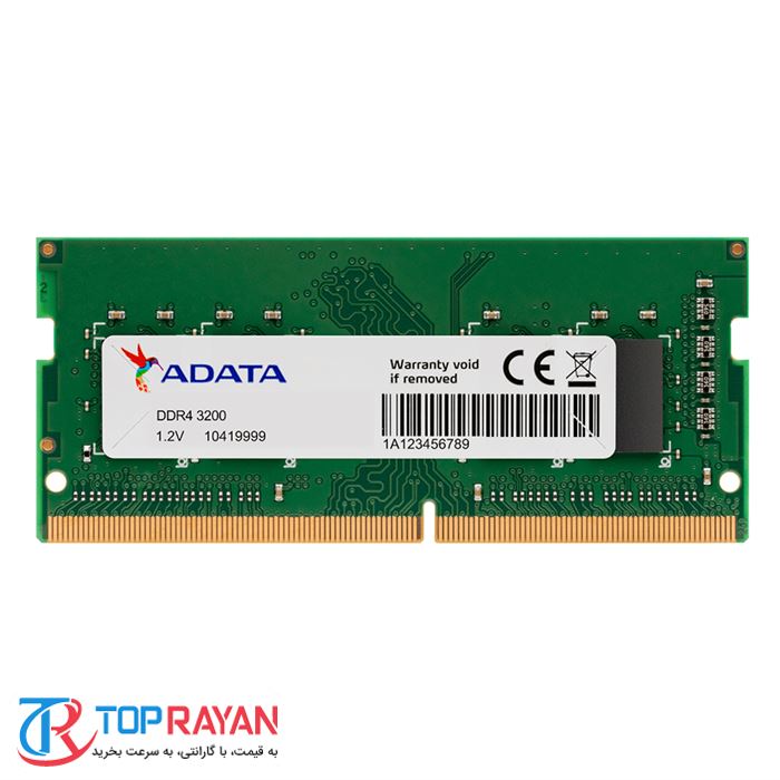 رم لپ تاپ DDR4 تک کاناله 3200 مگاهرتز CL22 ای دیتا ظرفیت 8 گیگابایت - 2