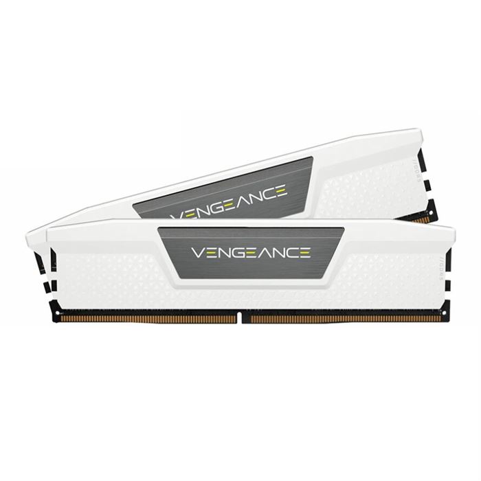 رم کورسیر دو کاناله سفید VENGEANCE White 64GB 32GBx2 5200MHz CL40 DDR5