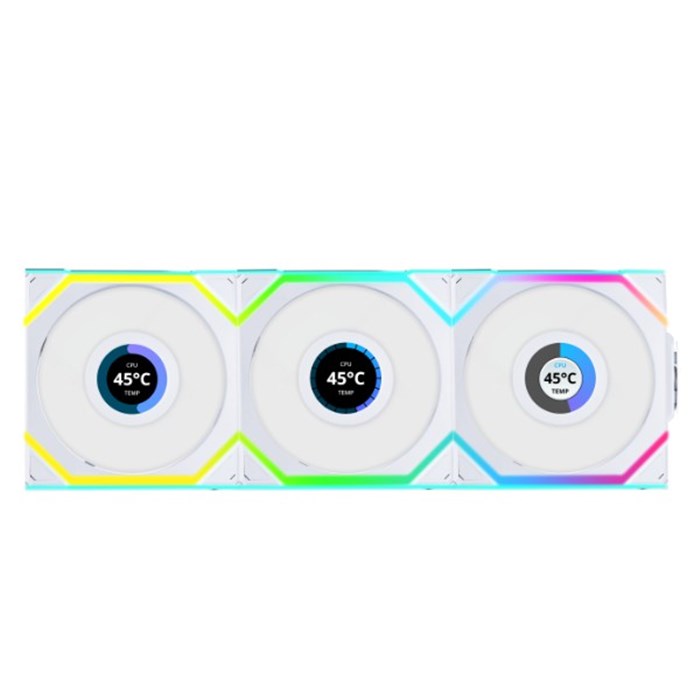 فن کیس لیان لی UNI FAN SL Wireless Reverse White بسته 3 عددی