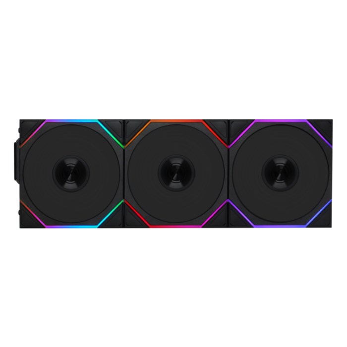 فن کیس لیان لی UNI FAN TL120 LCD Wireless Black بسته 3 عددی