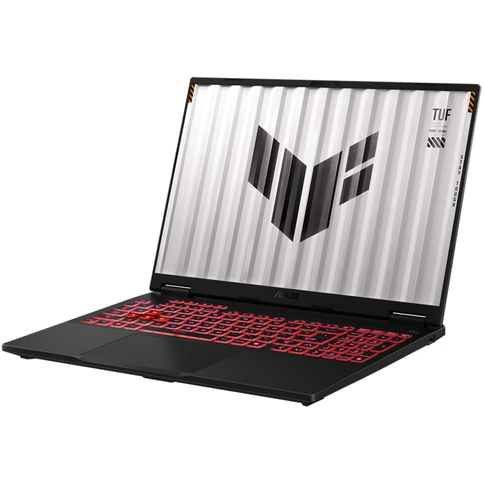 لپ‌تاپ گیمینگ 16 اینچی ایسوس مدل TUF Gaming A16 FA608UMI، پردازنده Ryzen 7-260، کارت گرافیک GeForce RTX5060 با 8 گیگابایت حافظه اختصاصی، رم 16 گیگابایت DDR5، حافظه داخلی SSD با ظرفیت 512 گیگابایت و نمایشگر WUXGA - 4
