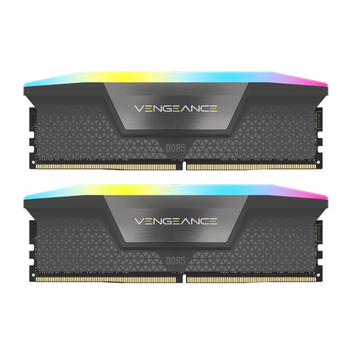 رم کامپیوتر DDR5 دو کاناله 6400 مگاهرتز CL32 کورسیر مدل VENGEANCE RGB EXPO ظرفیت 32 گیگابایت
