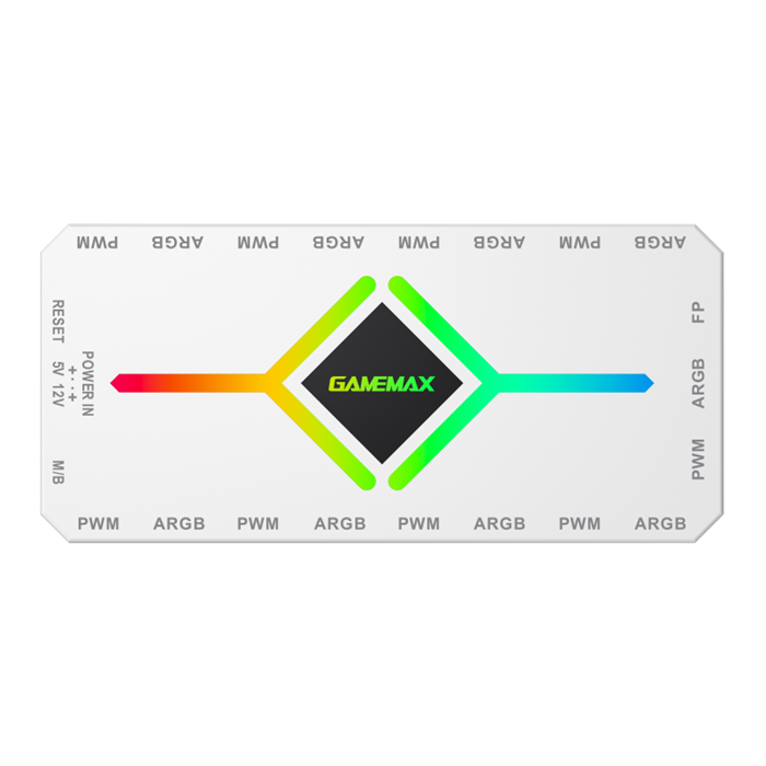 کنترل نورپردازی و سرعت فن گیم مکس V4.0 ARGB HUB PWM WH