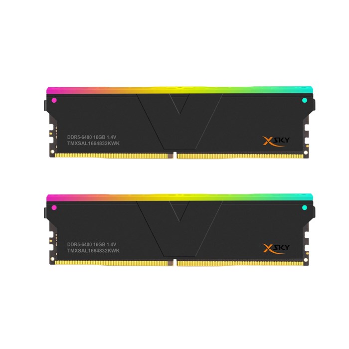  رم وی کالر دو کاناله XSky RGB 32GB (2 x 16GB)  DDR5 6400 CL32