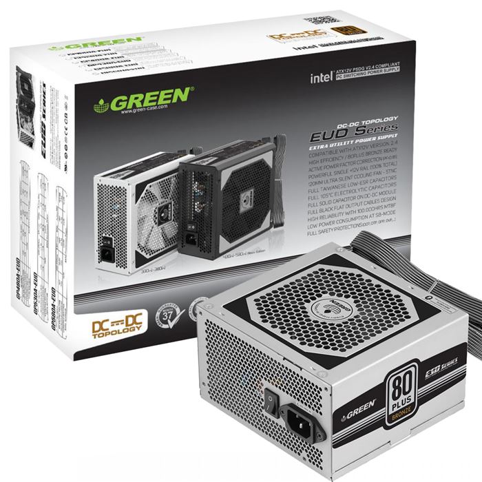 منبع تغذیه کامپیوتر نیمه ماژولار گرین مدل GP380A-EUD